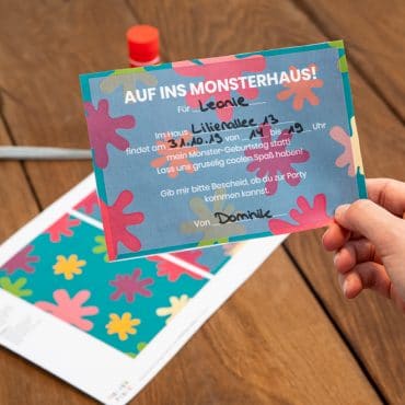 Monster Kindergeburtstag Einladung Postkarte Shop